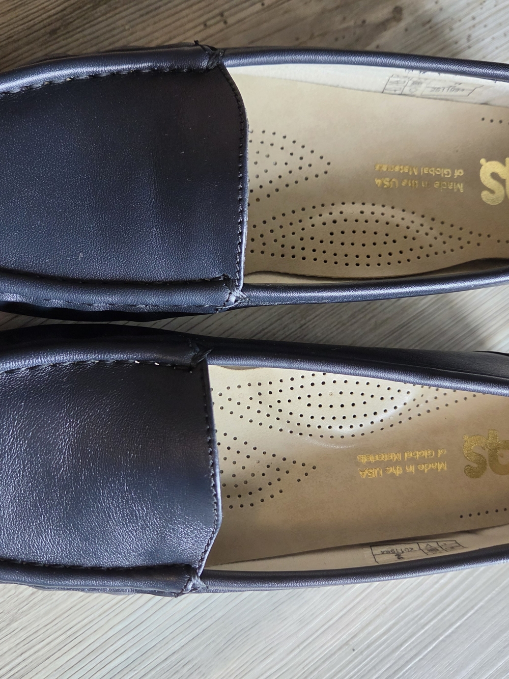SAS Women's Dark Blue Slip-On Loafers